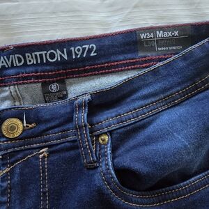 Buffalo by David Britton dark wash jeans. Max-X skinny stretch. 34x30